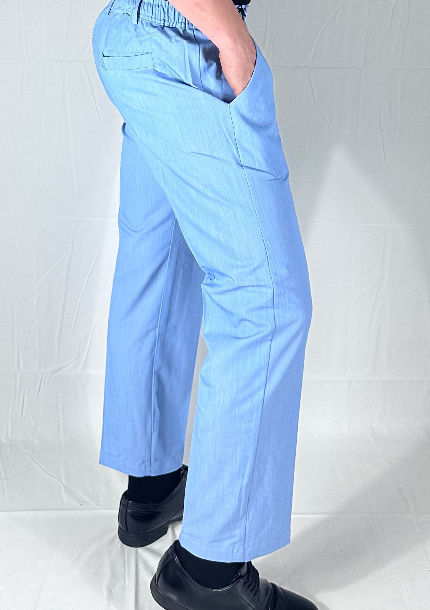 UNIQO27| ORIZZONTE — Pantalone Strutturato Celeste |🇮🇹