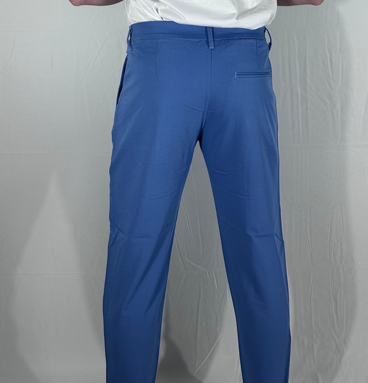 SARTORIA DEEP SKY – PANTALONE SARTORIALE CELESTE SCURO🇮🇹