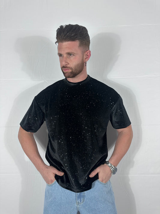 UNIQO27| GALASSIA — Velvet Starry T-Shirt 🇮🇹