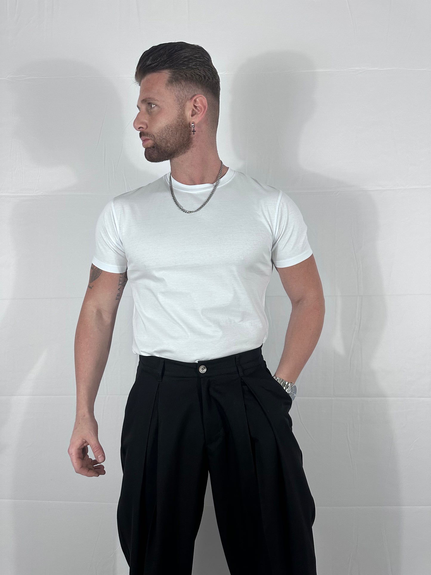 🏴🇮🇹 COTTON SUPREMA FILO DI SCOZIA BIANCA