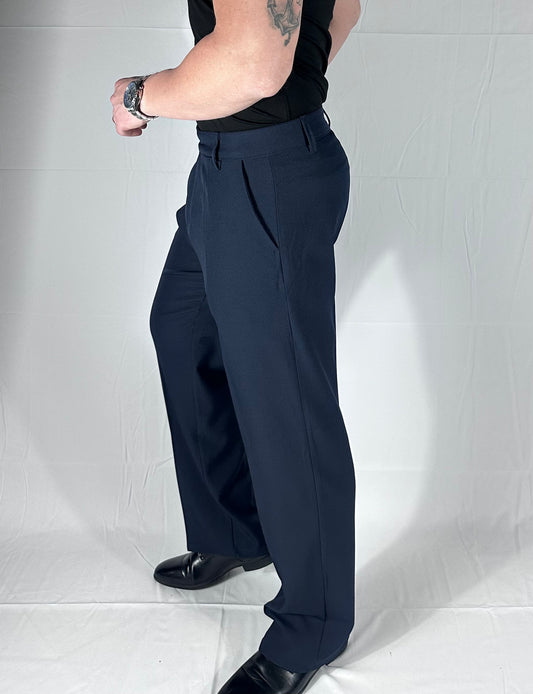 SOLENNE — PANTALONE ELEGANTE PREMIUM BLU |🇮🇹