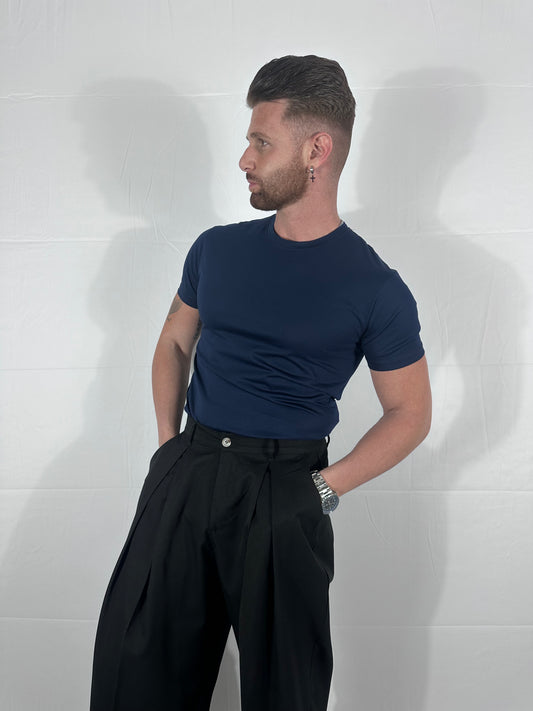 🏴🇮🇹 COTTON SUPREMA FILO DI SCOZIA BLU