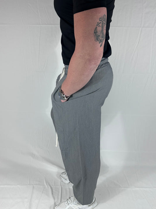 RELAXED Pantalone LACCIO Strutturato 🇮🇹 GRIGIO