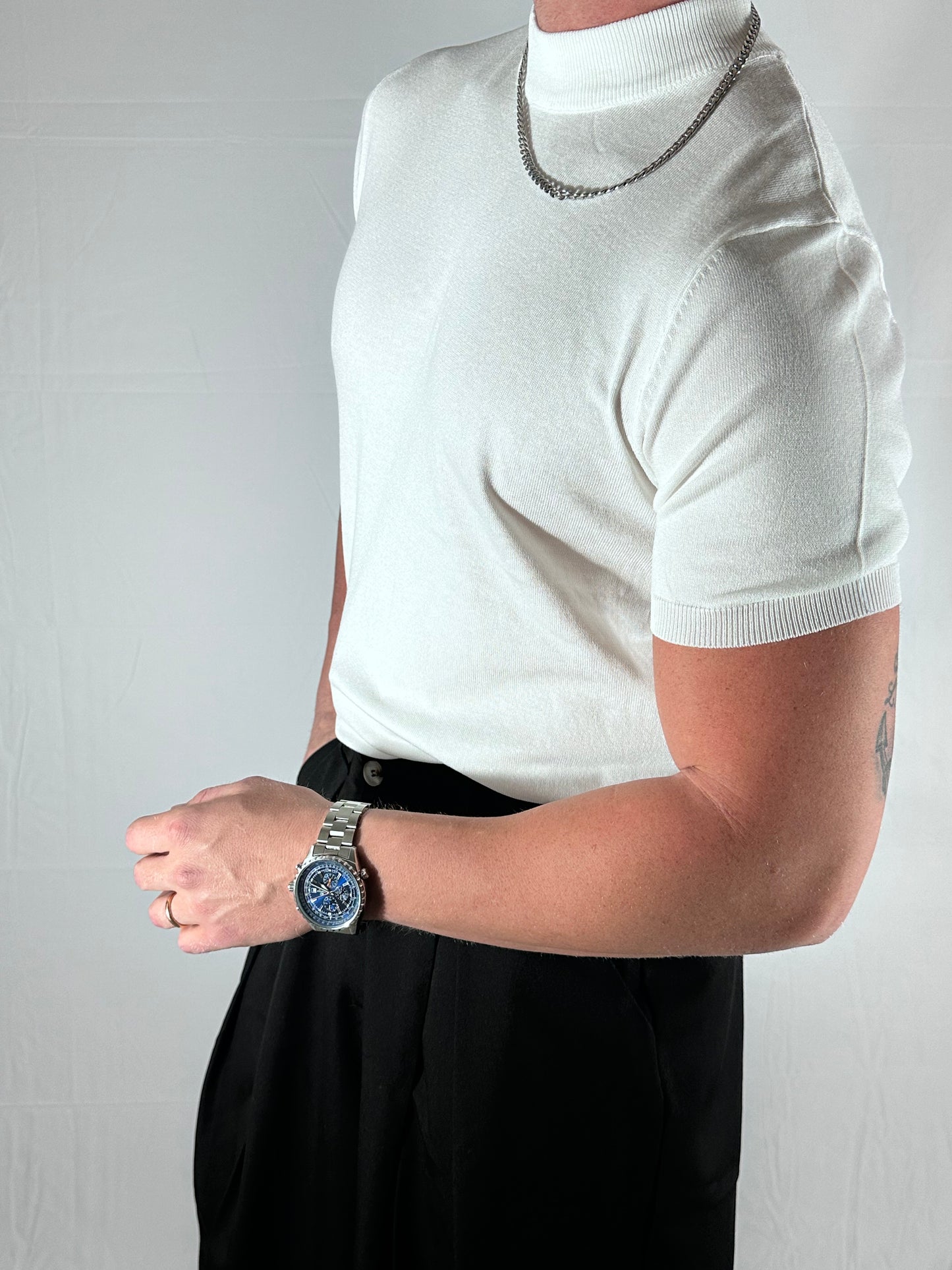 HIGH NECK TEE – LUPETTO A MANICA CORTA