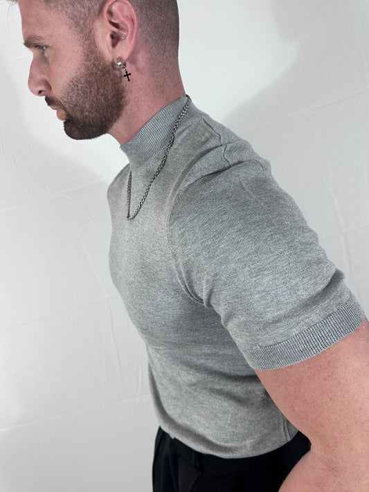 TATTILE | Maglia  Collo Alto GRIGIO