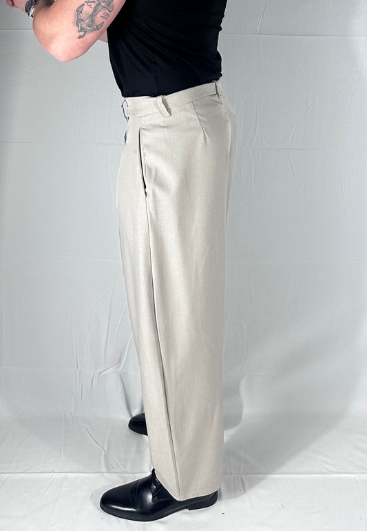 SARTORIA — PANTALONE DOPPIA ABBOTTONATURA AVORIO |🇮🇹