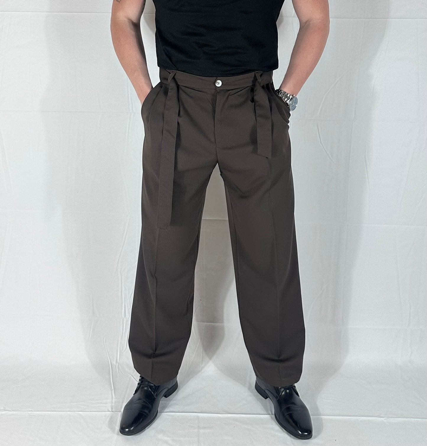 UNIQO27| LEGAME —PANTALONE CON LACCIO RIMOVIBILE |🇮🇹