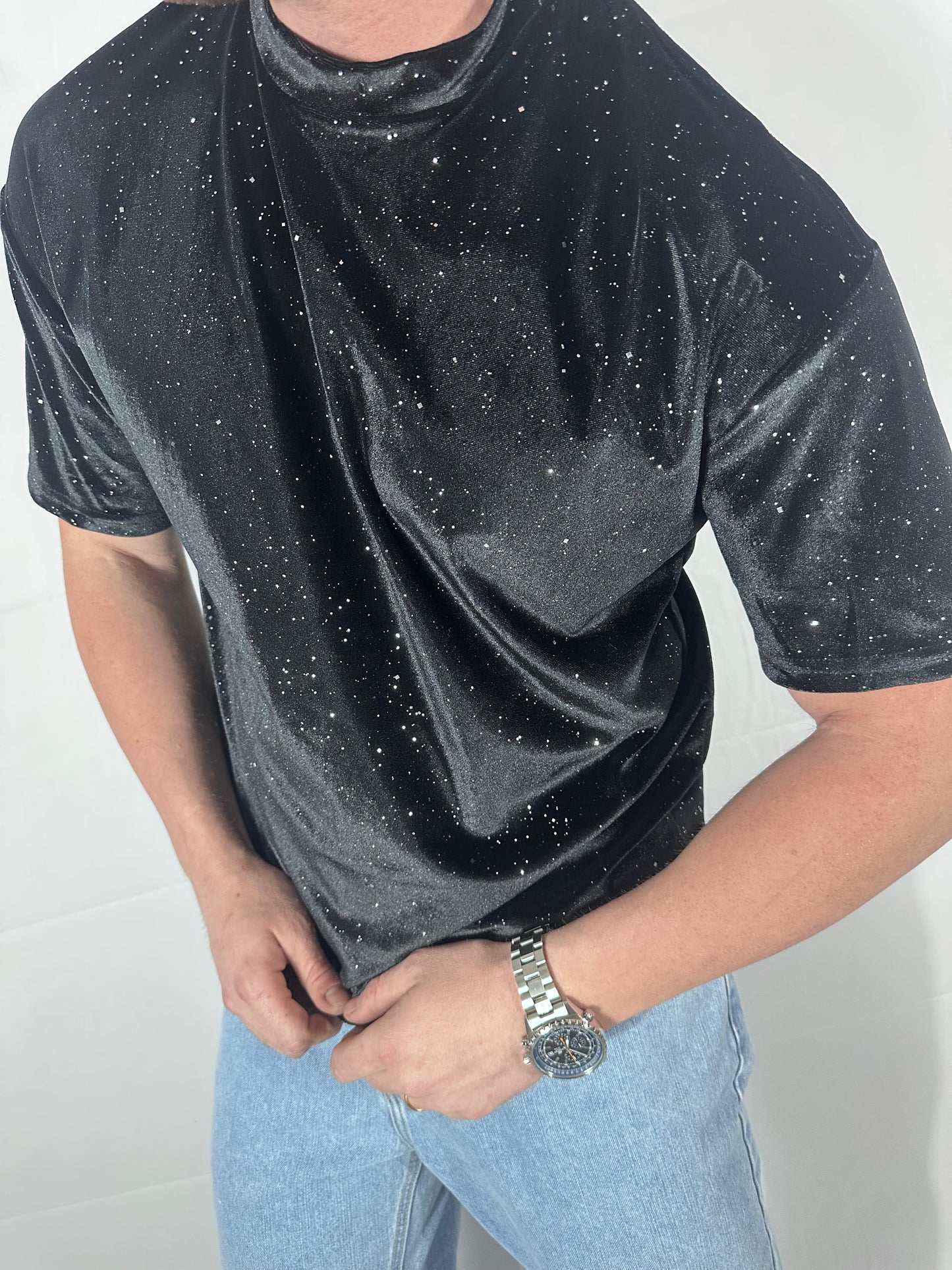 UNIQO27| GALASSIA — Velvet Starry T-Shirt 🇮🇹