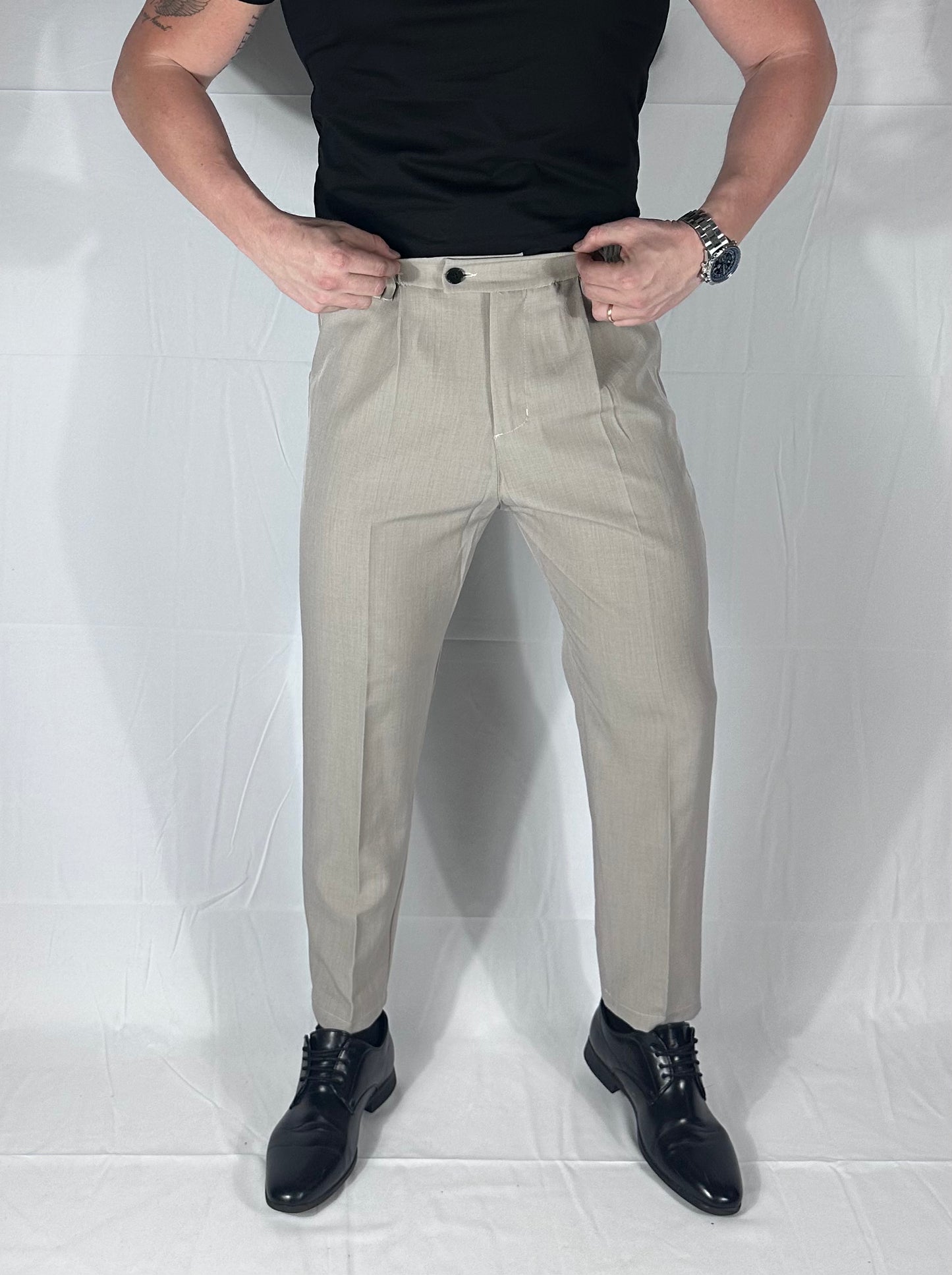 UNIQO27| FLUSSO — PANTAOLONE CON ELASTICO |🇮🇹