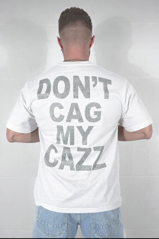 UNIQO27| RIBELLE- MAGLIA "DON'T CAG MY CAZ". oversize 🇮🇹