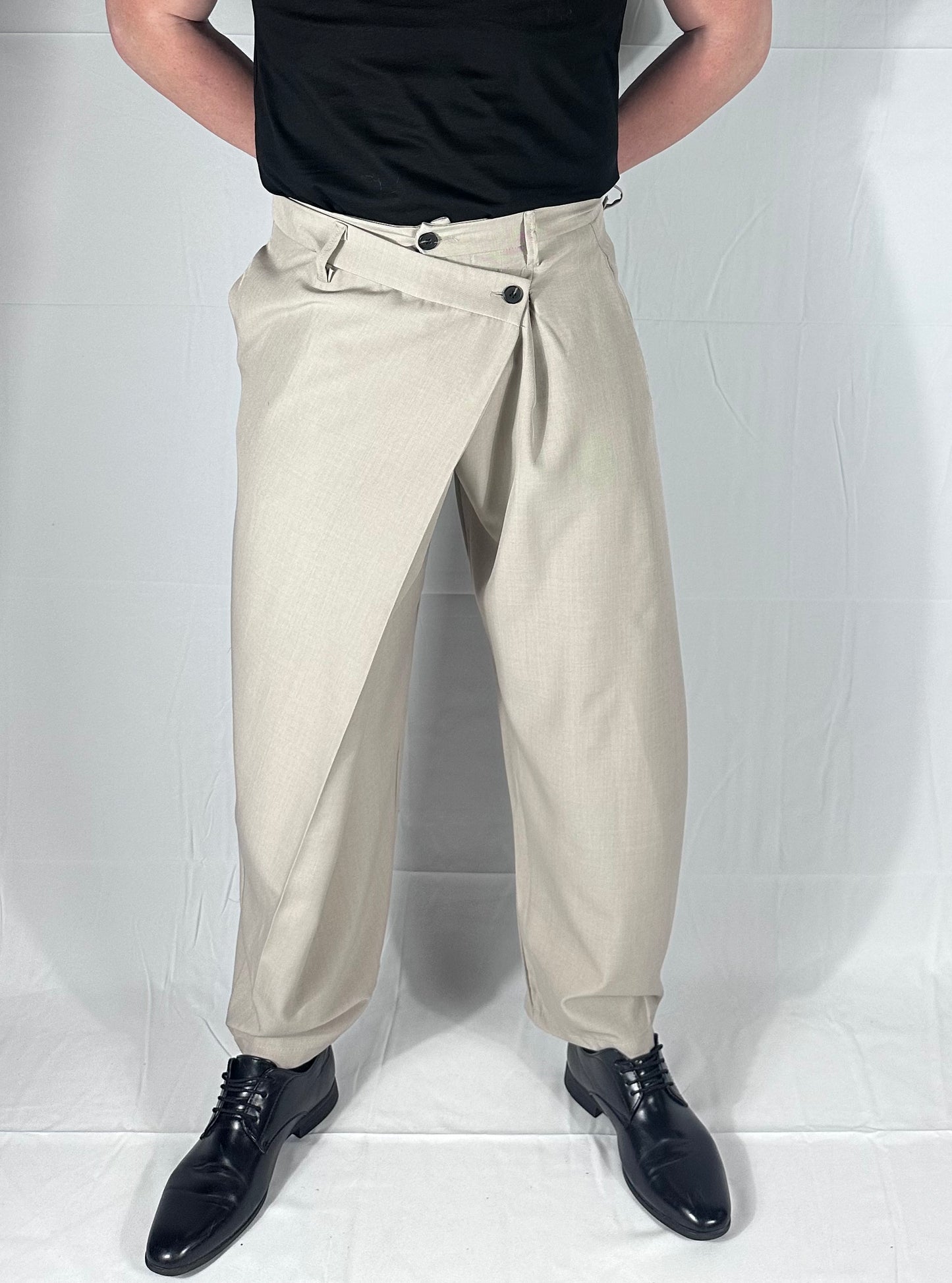 UNIQO27| SARTORIA — PANTALONE DOPPIA ABBOTTONATURA |🇮🇹