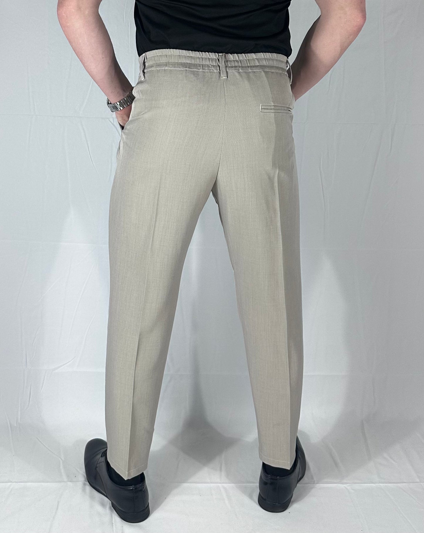 UNIQO27| FLUSSO — PANTAOLONE CON ELASTICO |🇮🇹