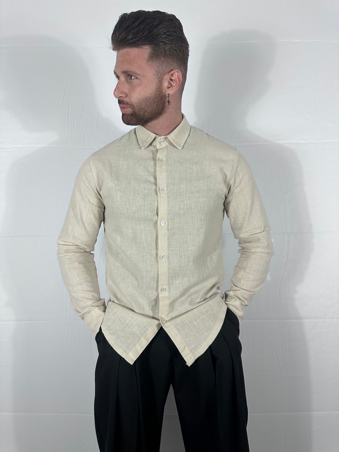 UNIQO27| BREZZA —CAMICIA DI LINO 🇮🇹