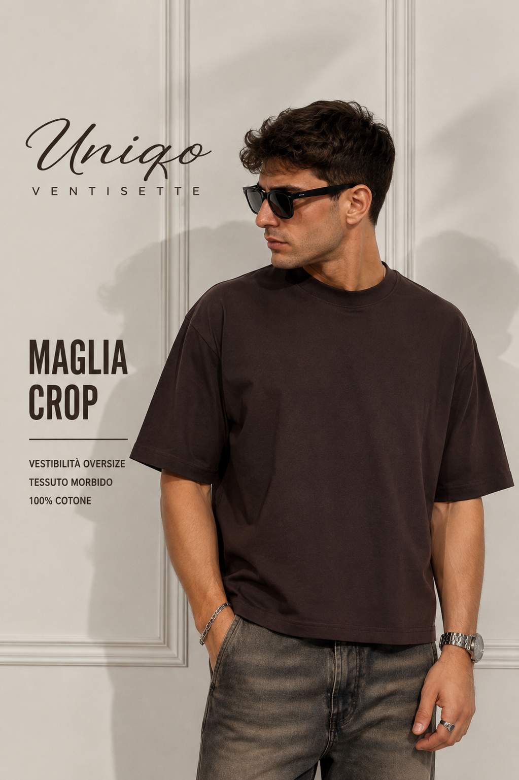 ARCHITETTURA — Maglia Crop VINO 🇮🇹