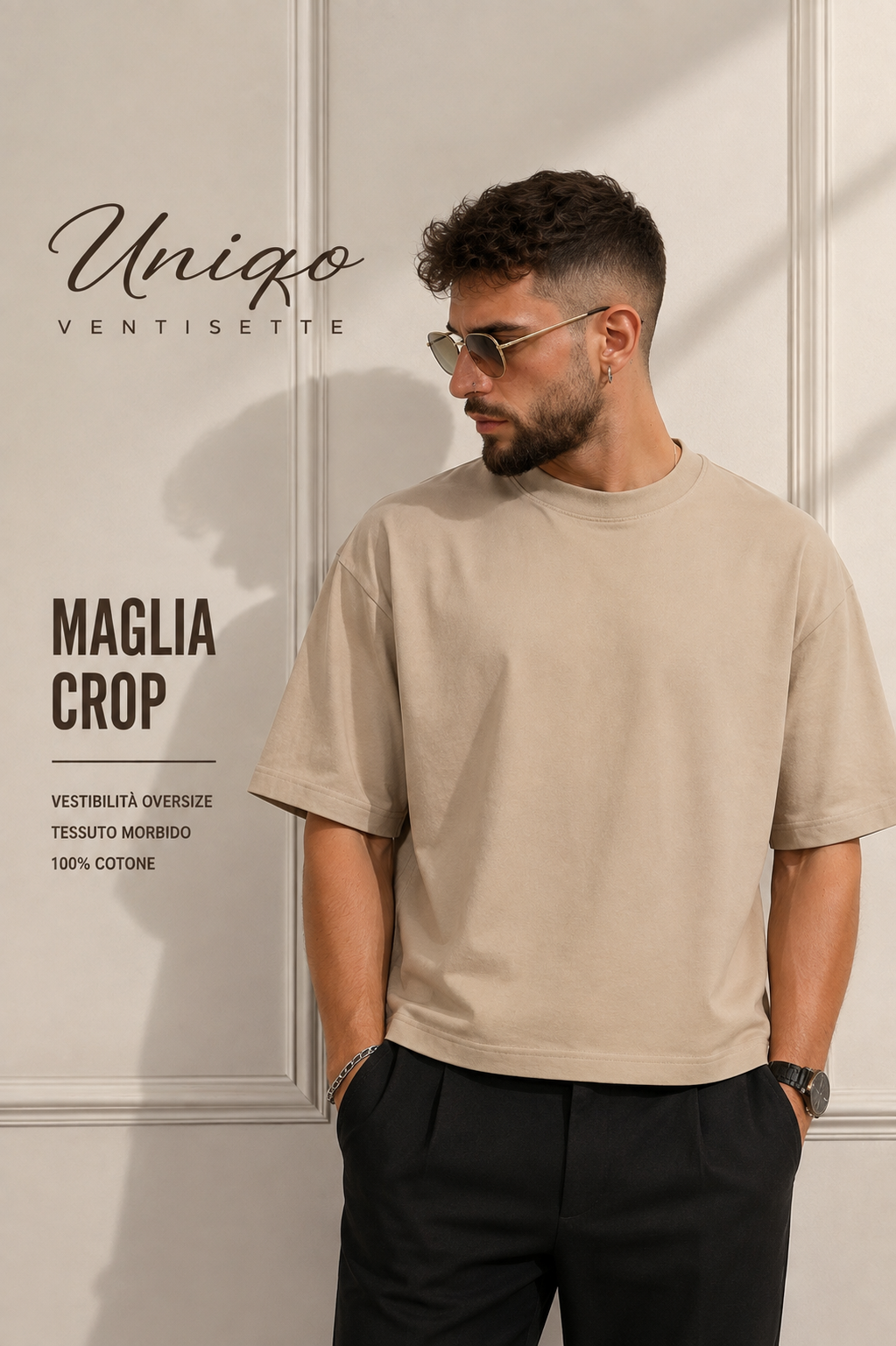 ARCHITETTURA — Maglia Crop VINO 🇮🇹