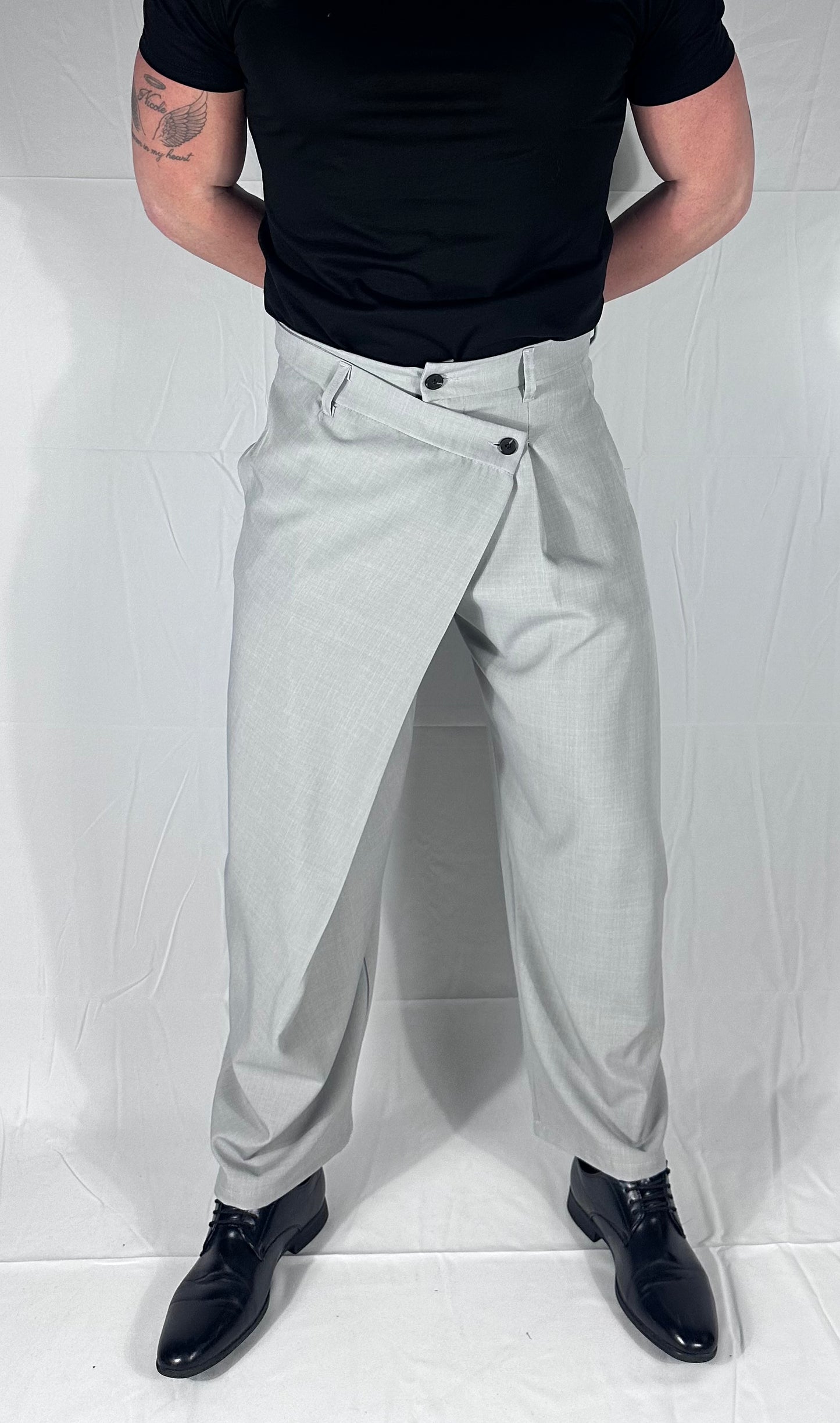 UNIQO27| SARTORIA — PANTALONE DOPPIA ABBOTTONATURA |🇮🇹