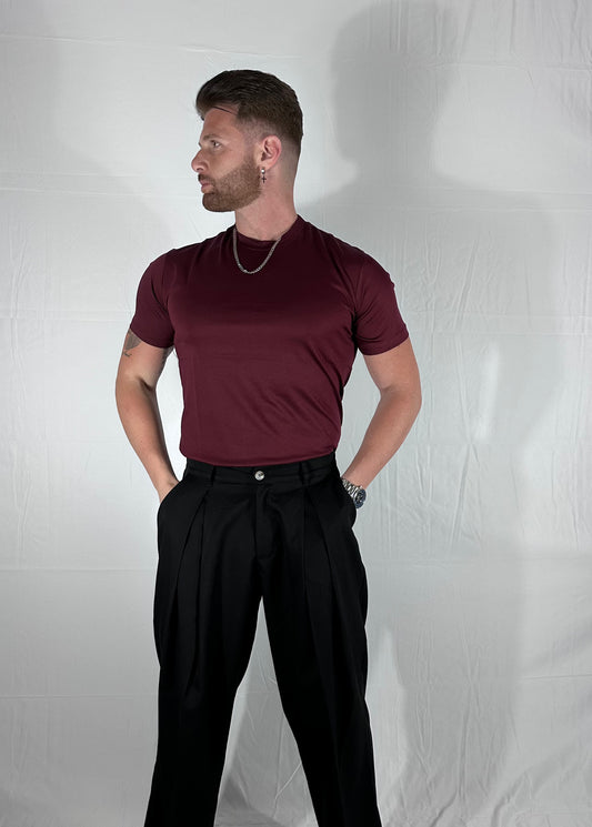 UNIQO27| 🏴󠁧󠁢󠁳󠁣󠁴󠁿🇮🇹 COTTON SUPREMA FILO DI SCOZIA VINO