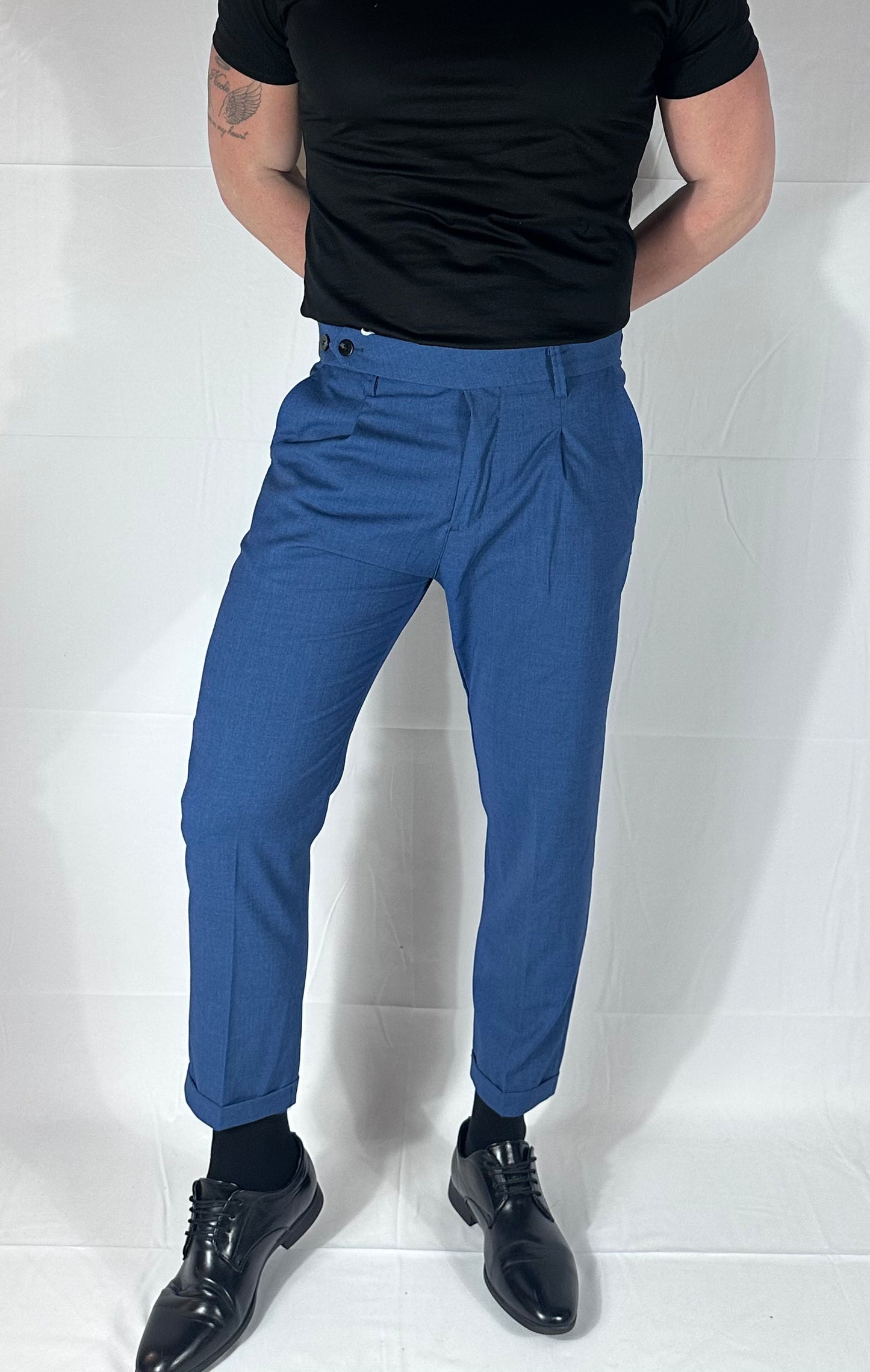 UNIQO27| REVERSE — Cuffed Tailored Pants | 🇮🇹