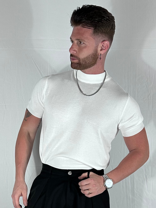 HIGH NECK TEE – LUPETTO A MANICA CORTA