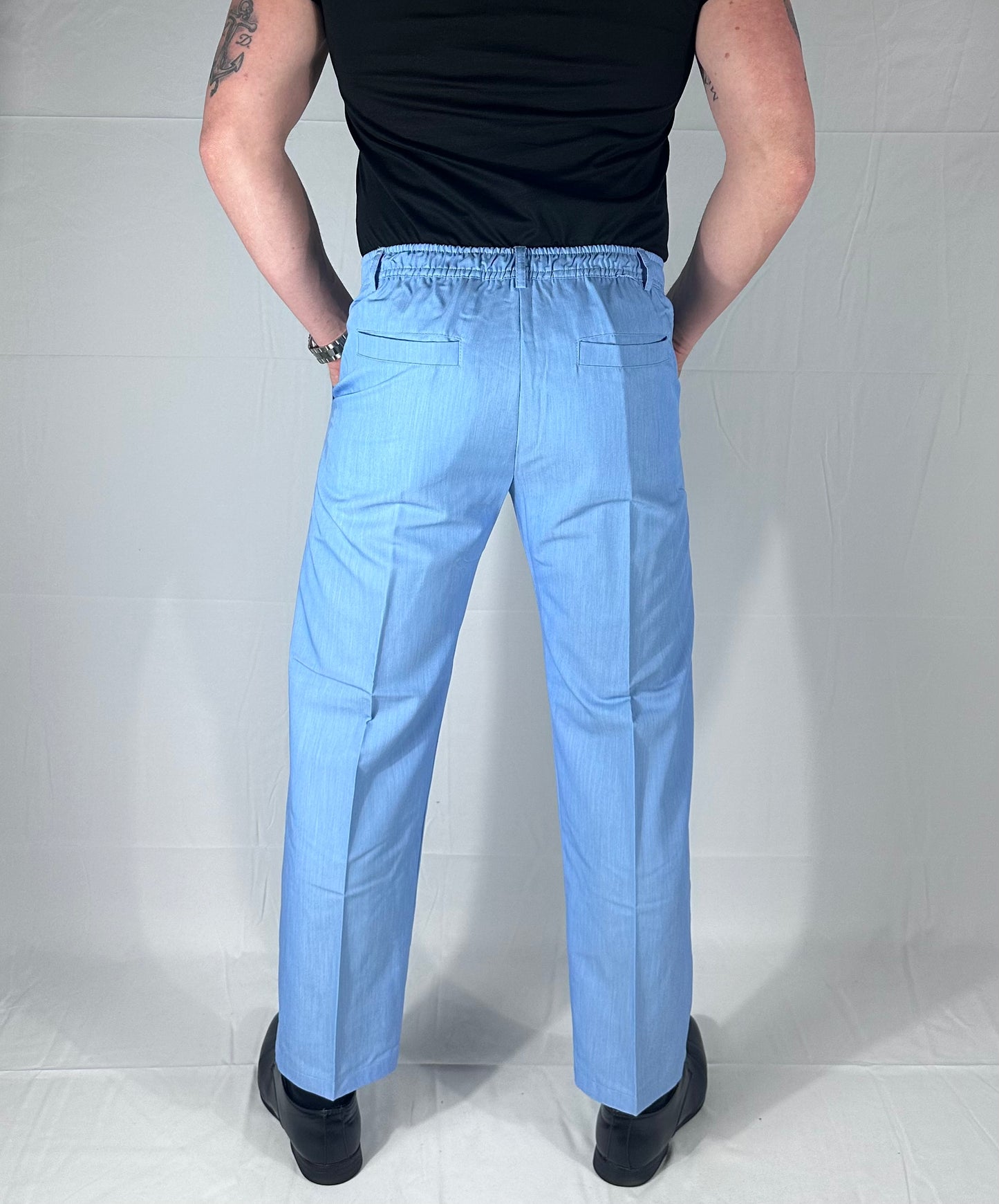 UNIQO27| ORIZZONTE — Pantalone Strutturato Celeste |🇮🇹