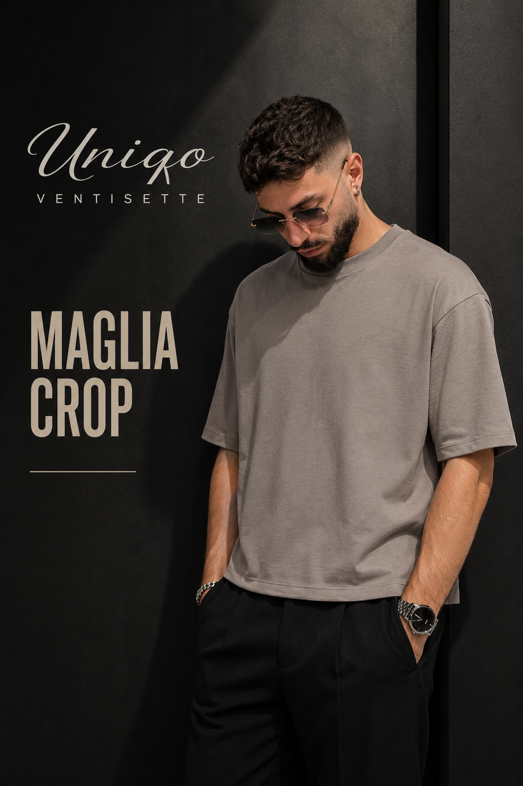 ARCHITETTURA — Maglia Crop VINO 🇮🇹