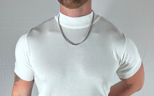 HIGH NECK TEE – LUPETTO A MANICA CORTA