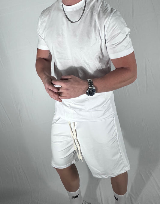 MATCH – SET COORDINATO IN COTONE BIANCO  🇮🇹