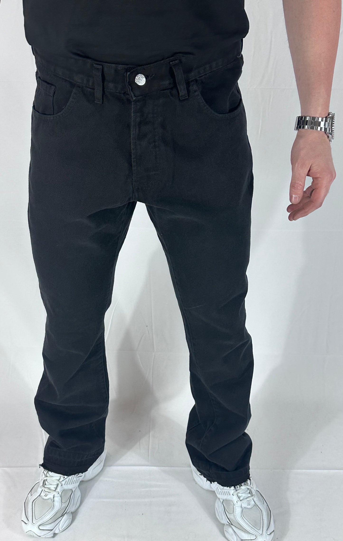 ZIP DENIM TOP — JEANS CON ZIP con brillantini 🇮🇹