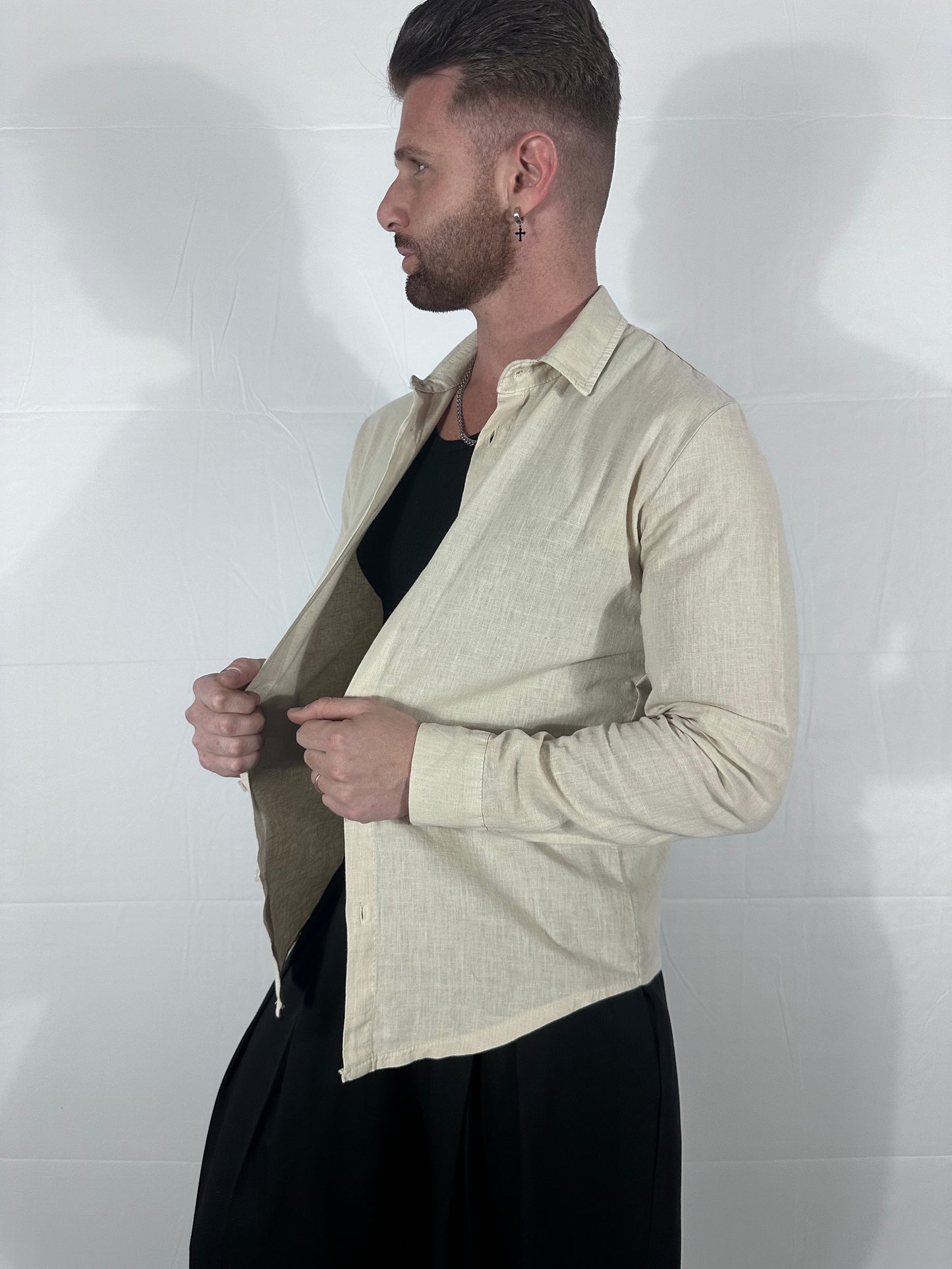 UNIQO27| BREZZA —CAMICIA DI LINO 🇮🇹